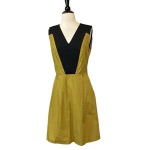 NWT Innamorato Mustard Black Dress EU 40